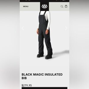 686 Black Magic Ski/Snowboard Bib Women’s L